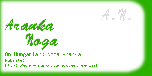 aranka noga business card